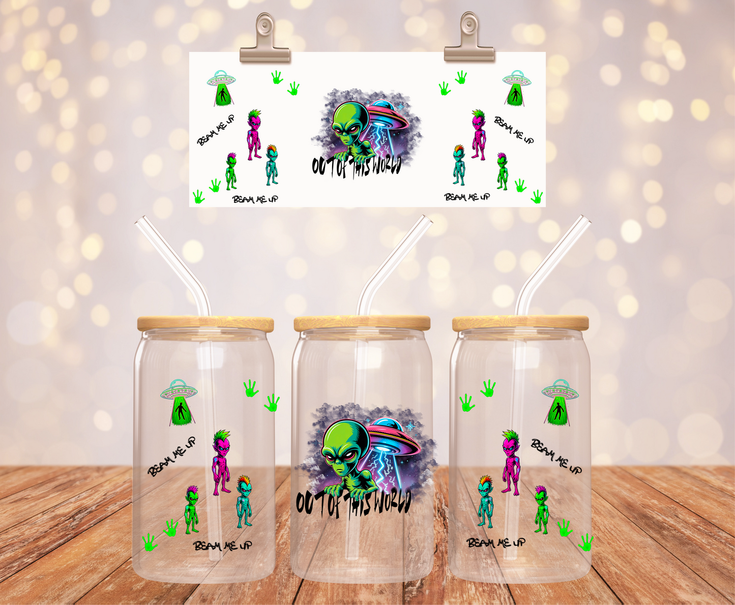 Alien Out of This World Sticker