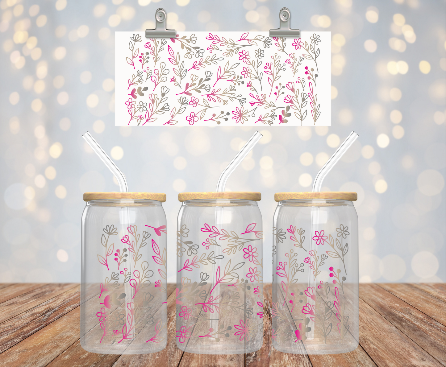 Faded Flowers Sticker