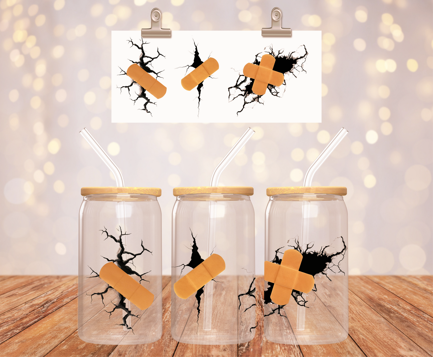 Band-Aid with cracks