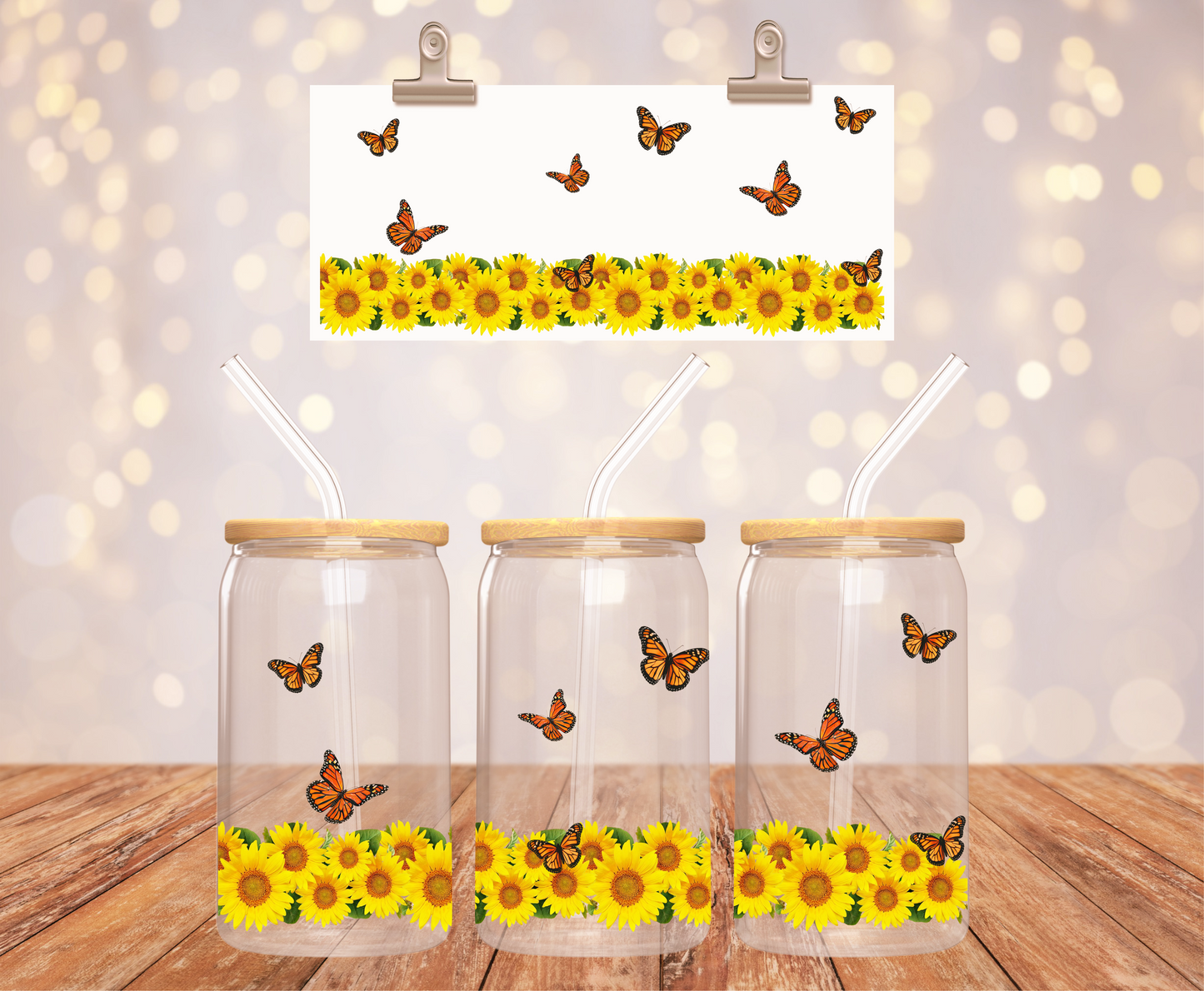 Butterfly & Sunflower Sticker