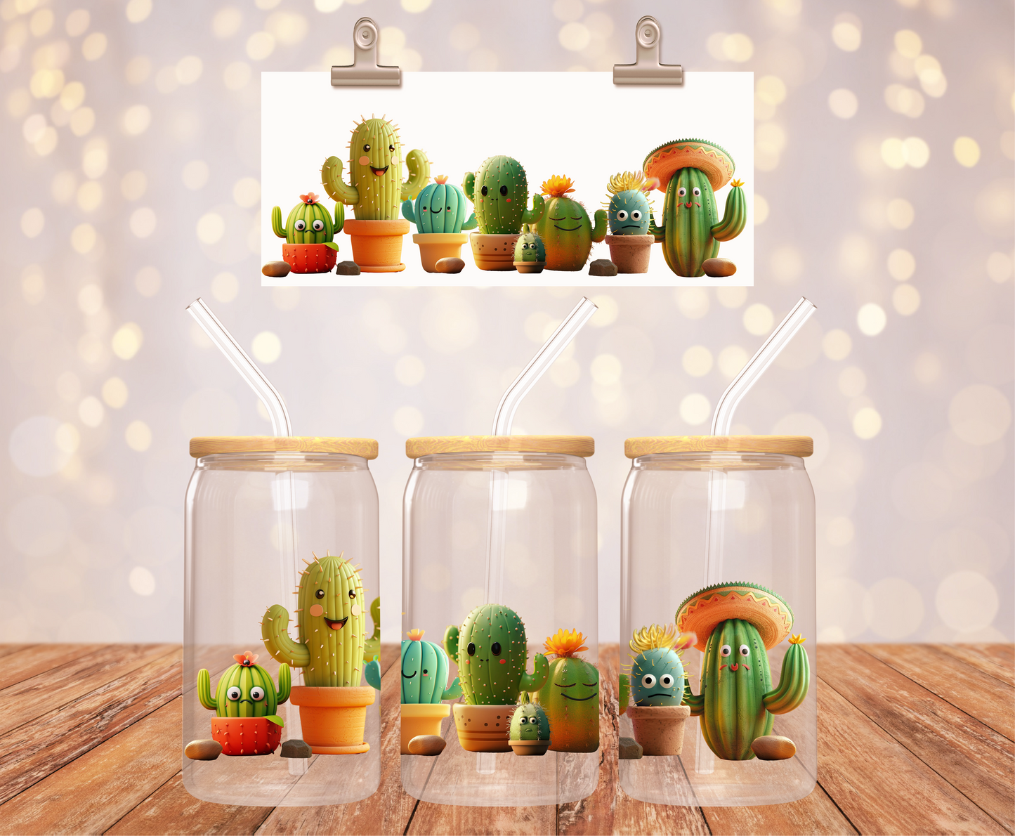 Cactus Family Sticker