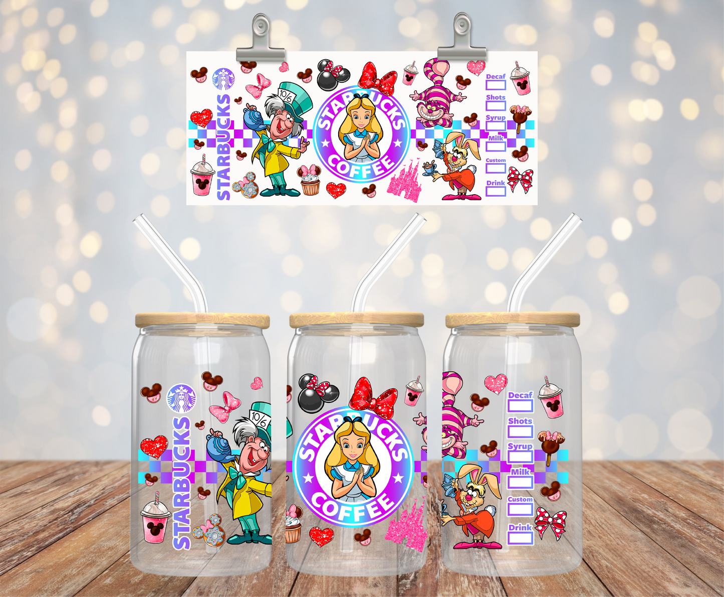 Alice in Wonderland Coffee Sticker