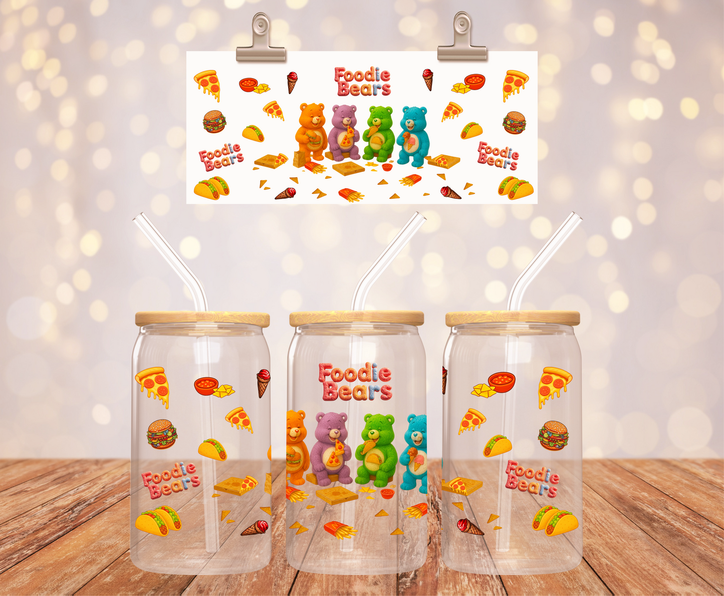 Foodie Bears Sticker