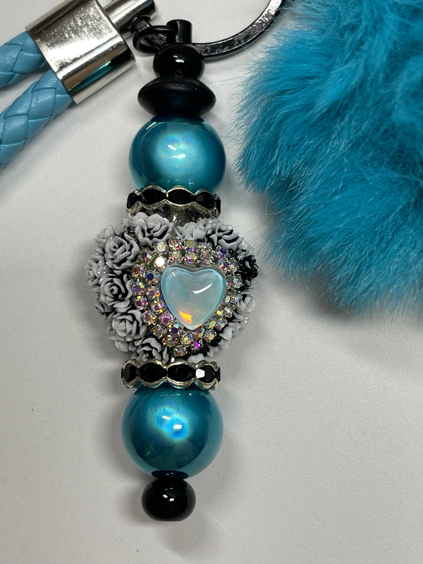 Blue Heart Keychain