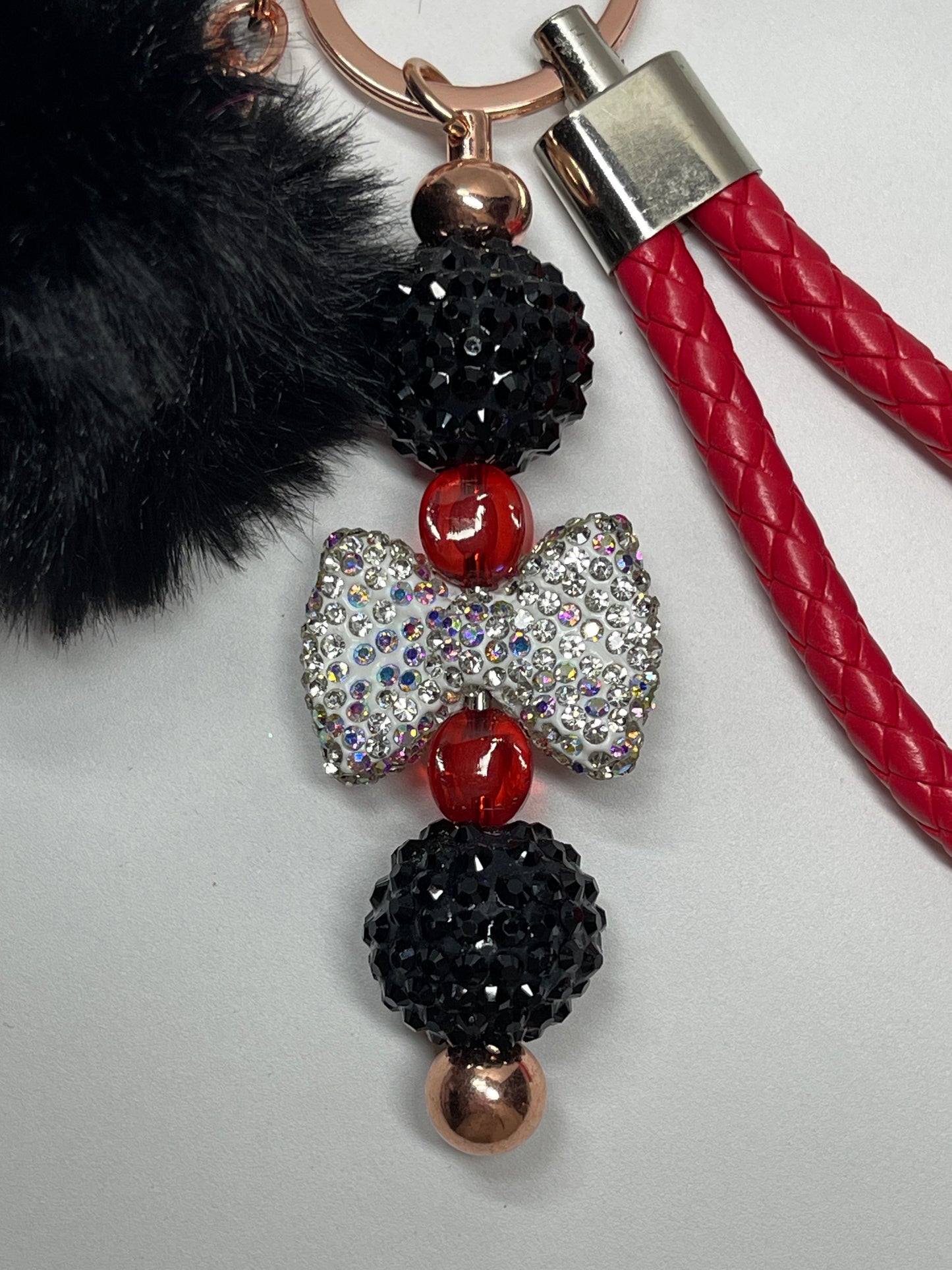 Silver Bow Key Keychain