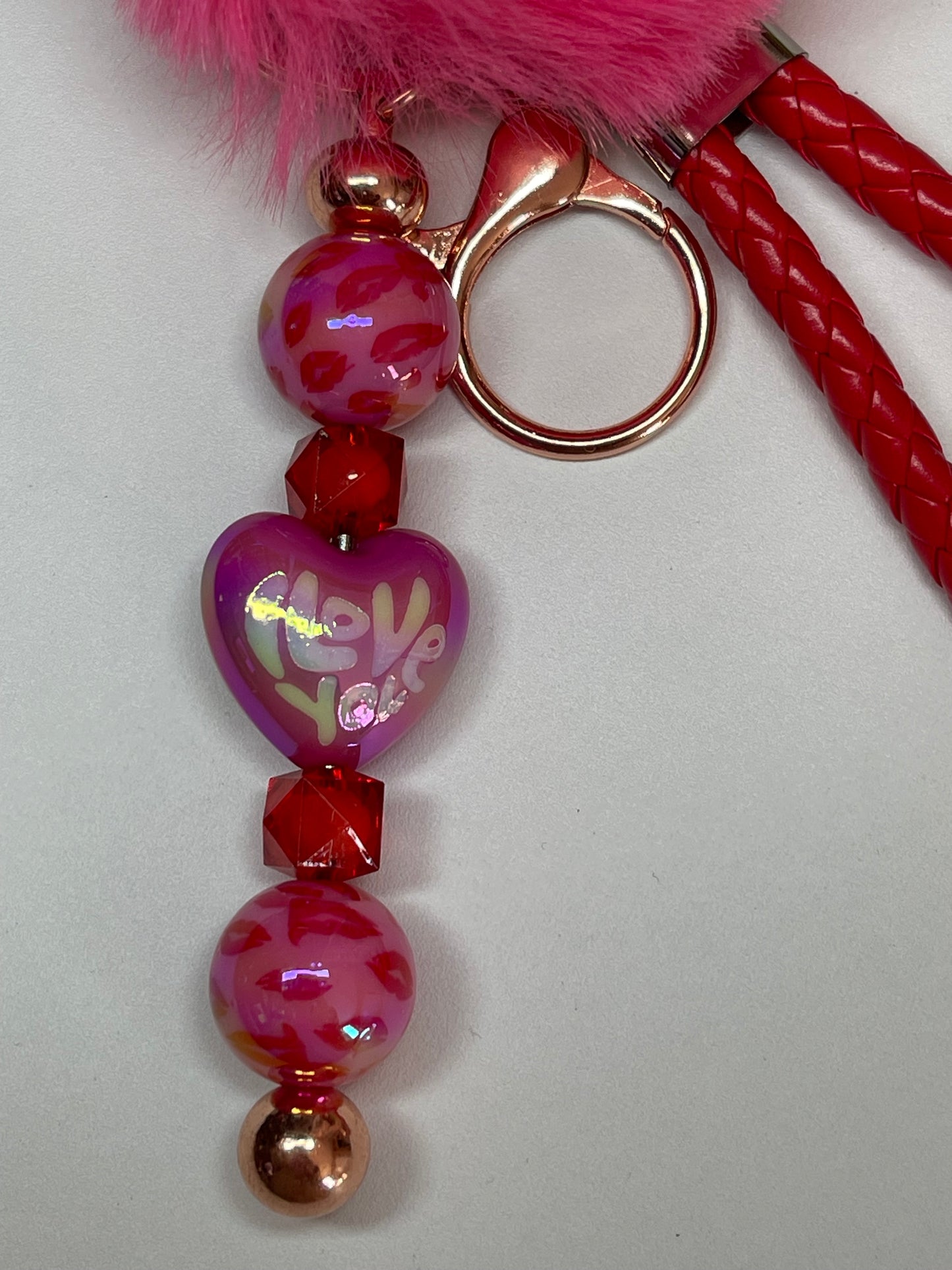 Red Kiss Keychain