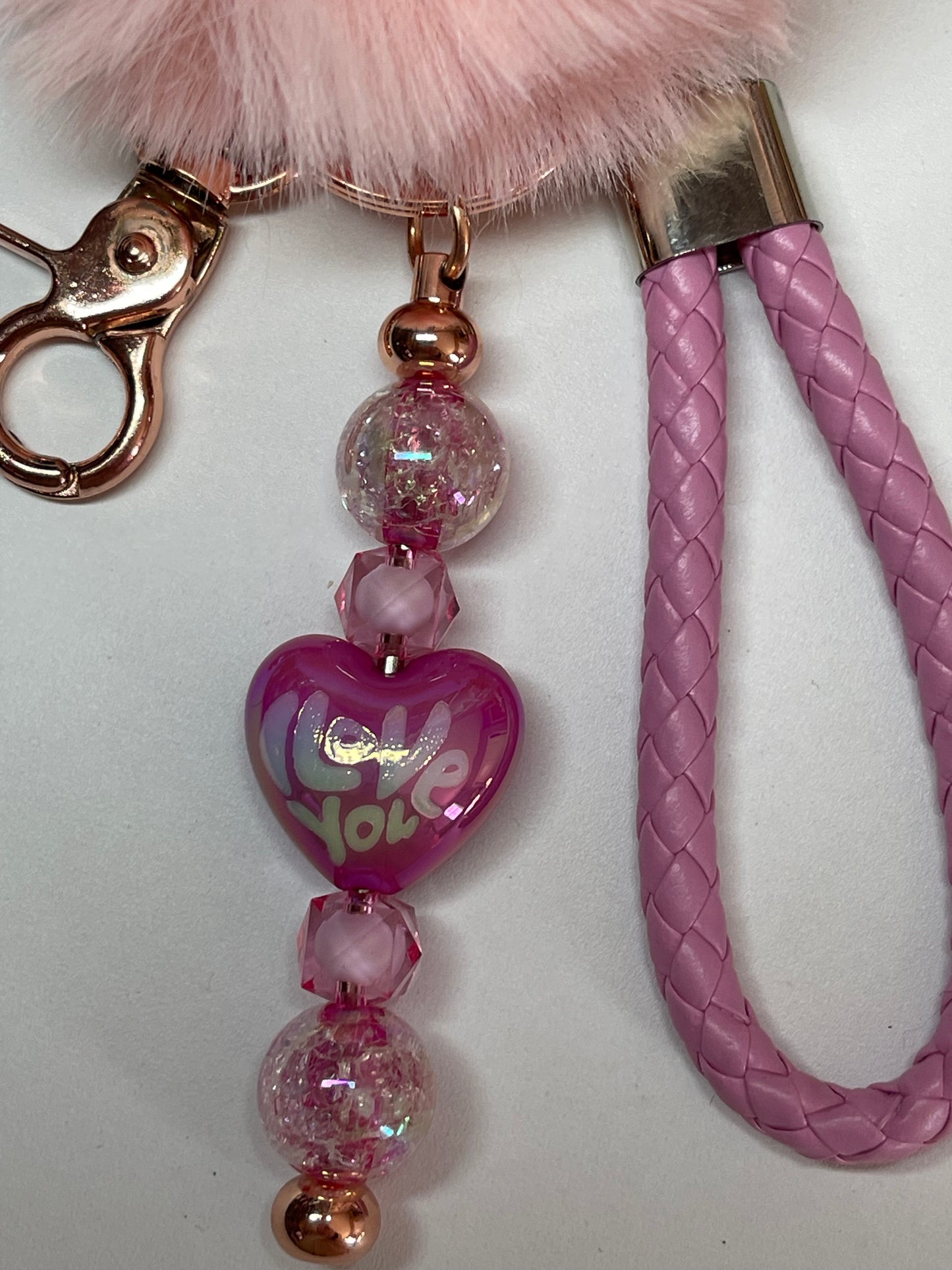 Pink Love Keychain