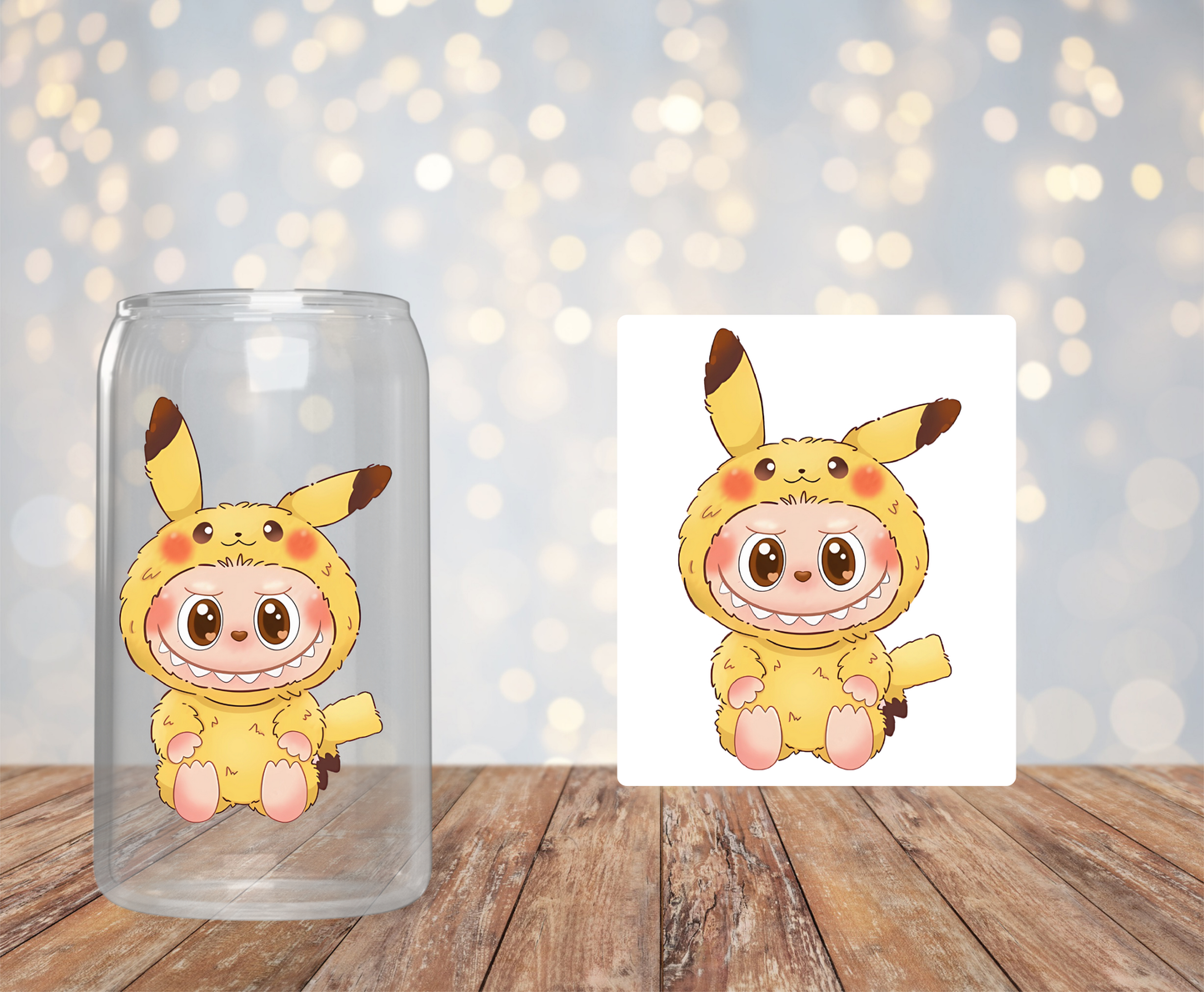 LaBuBu Pikachu Sticker
