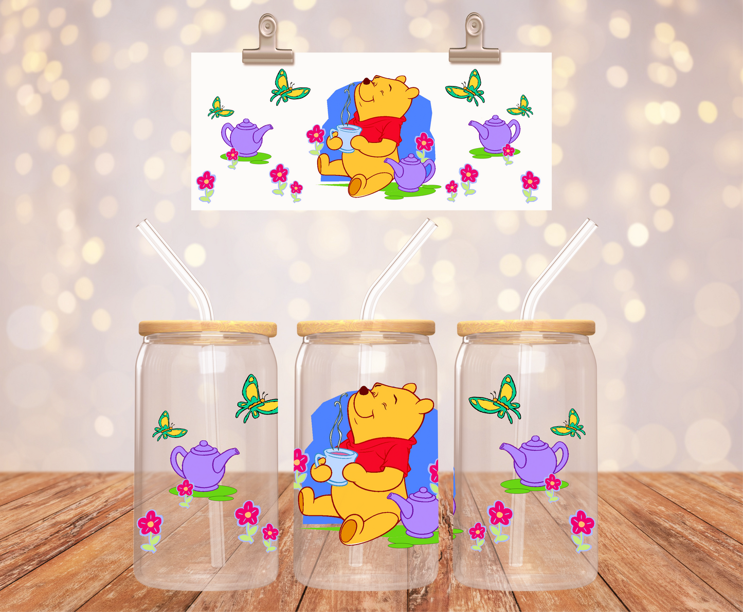 Teatime Pooh Sticker
