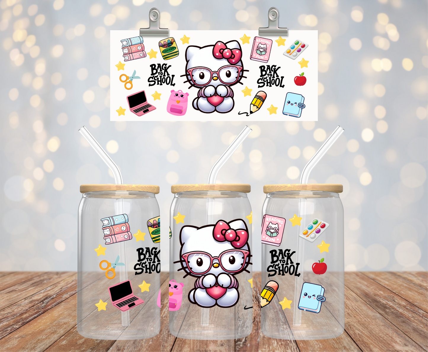 Back to School Kitty Sticker