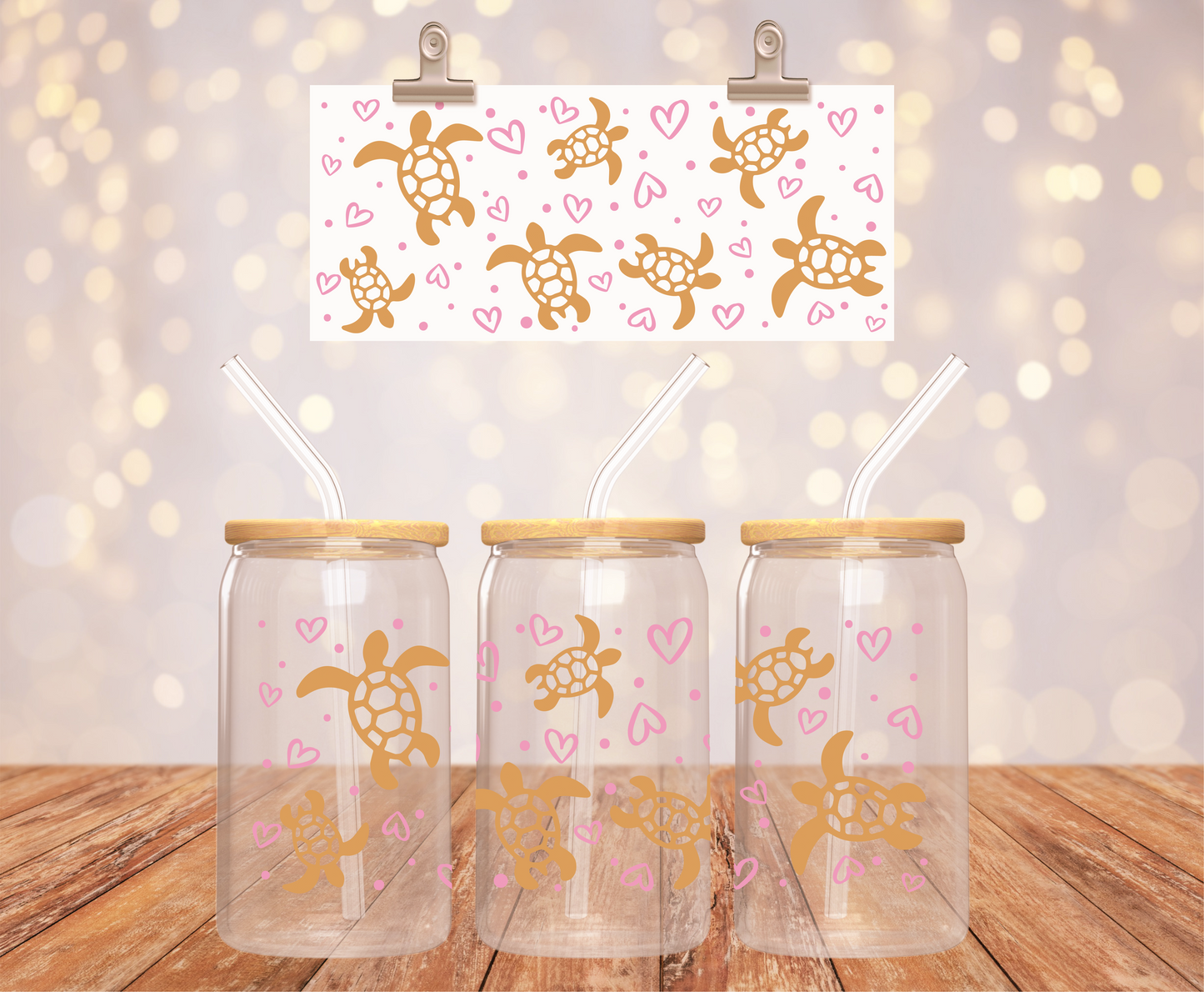 Golden Sea Turtles Sticker