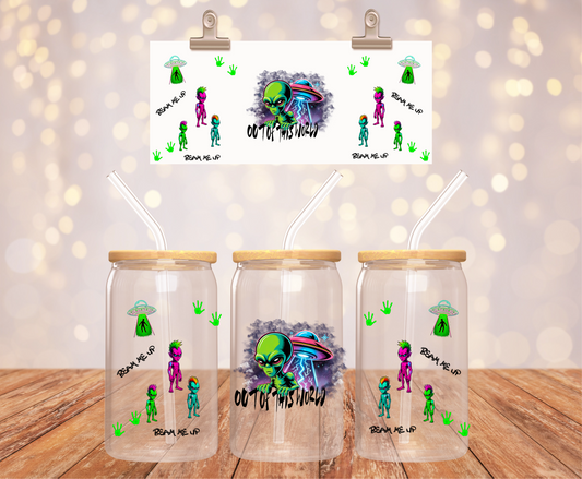 Alien Out of This World Sticker