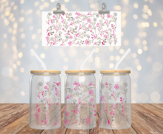 Faded Flowers Sticker
