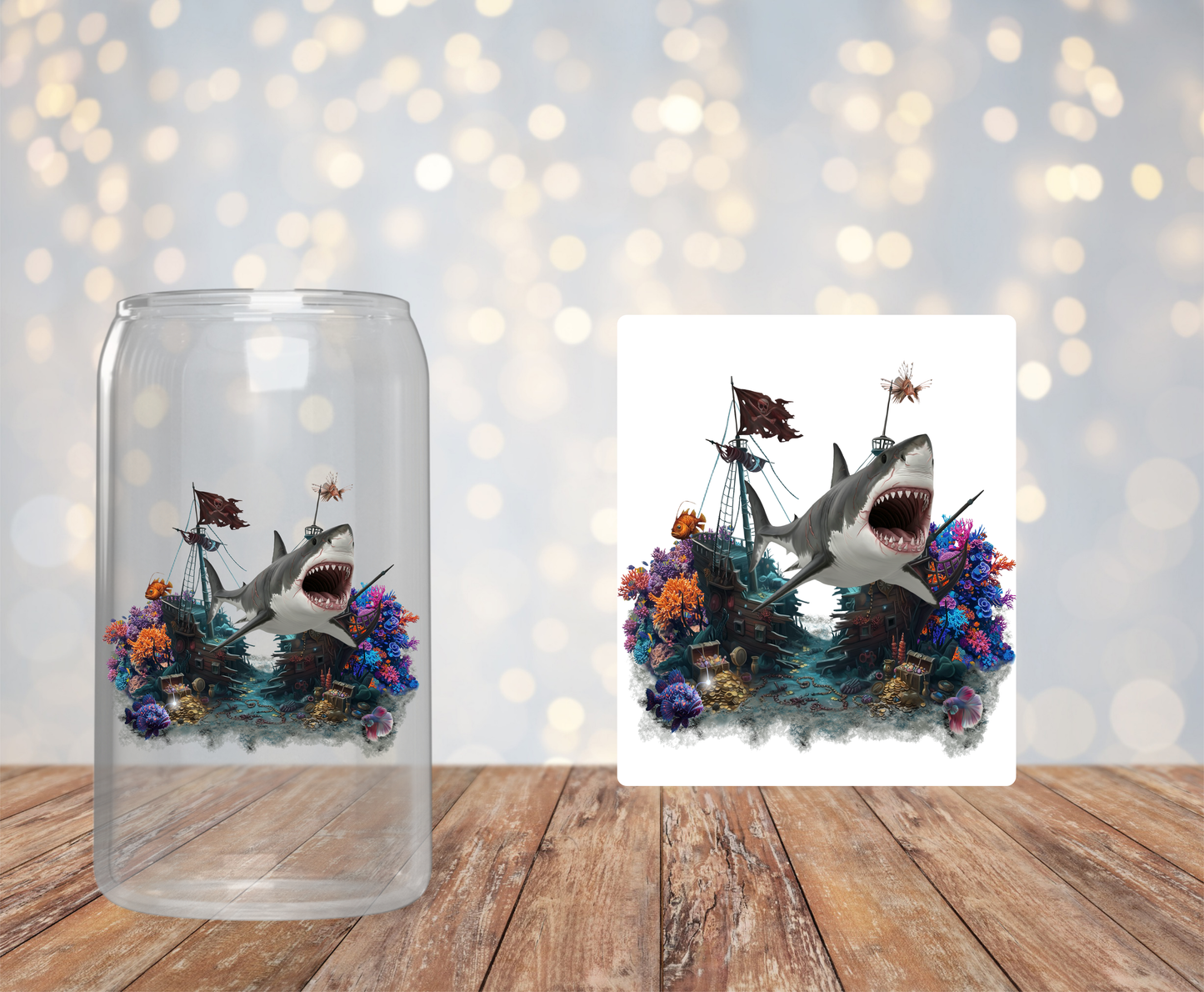 Shark Attack Sticker