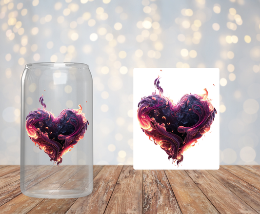 Black Heart Smoking Sticker