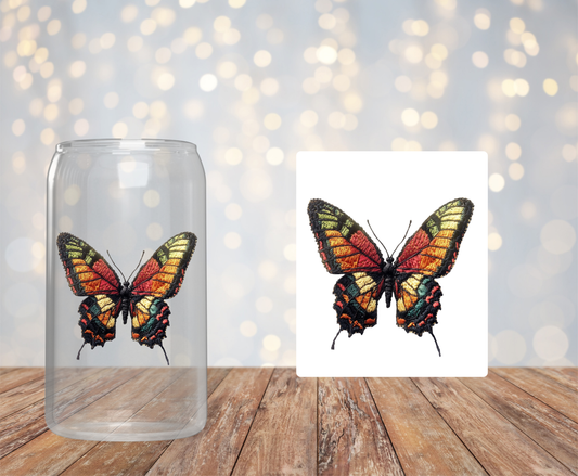 Cross - Stitch Butterfly Sticker