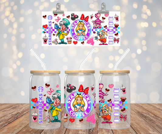 Alice in Wonderland Coffee Sticker