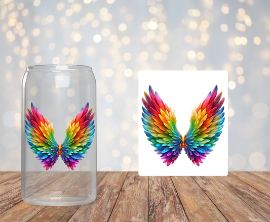 Colorful Angel Wings Sticker
