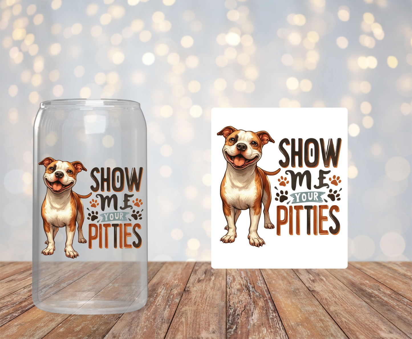 Show me your Pitties Doggy Sticker