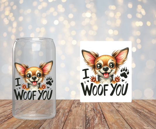 I Woof You Sticker