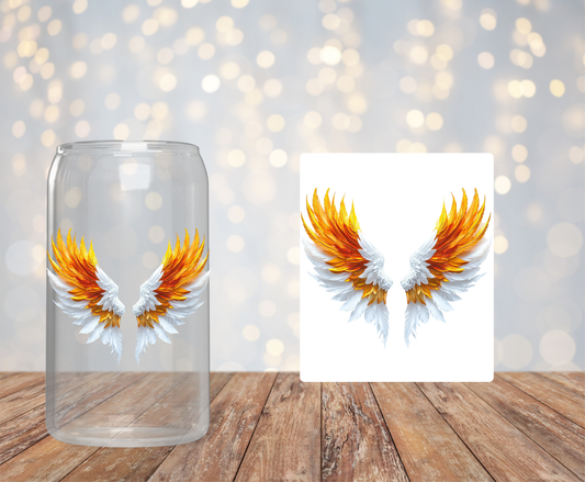 Golden Angel Wings Sticker