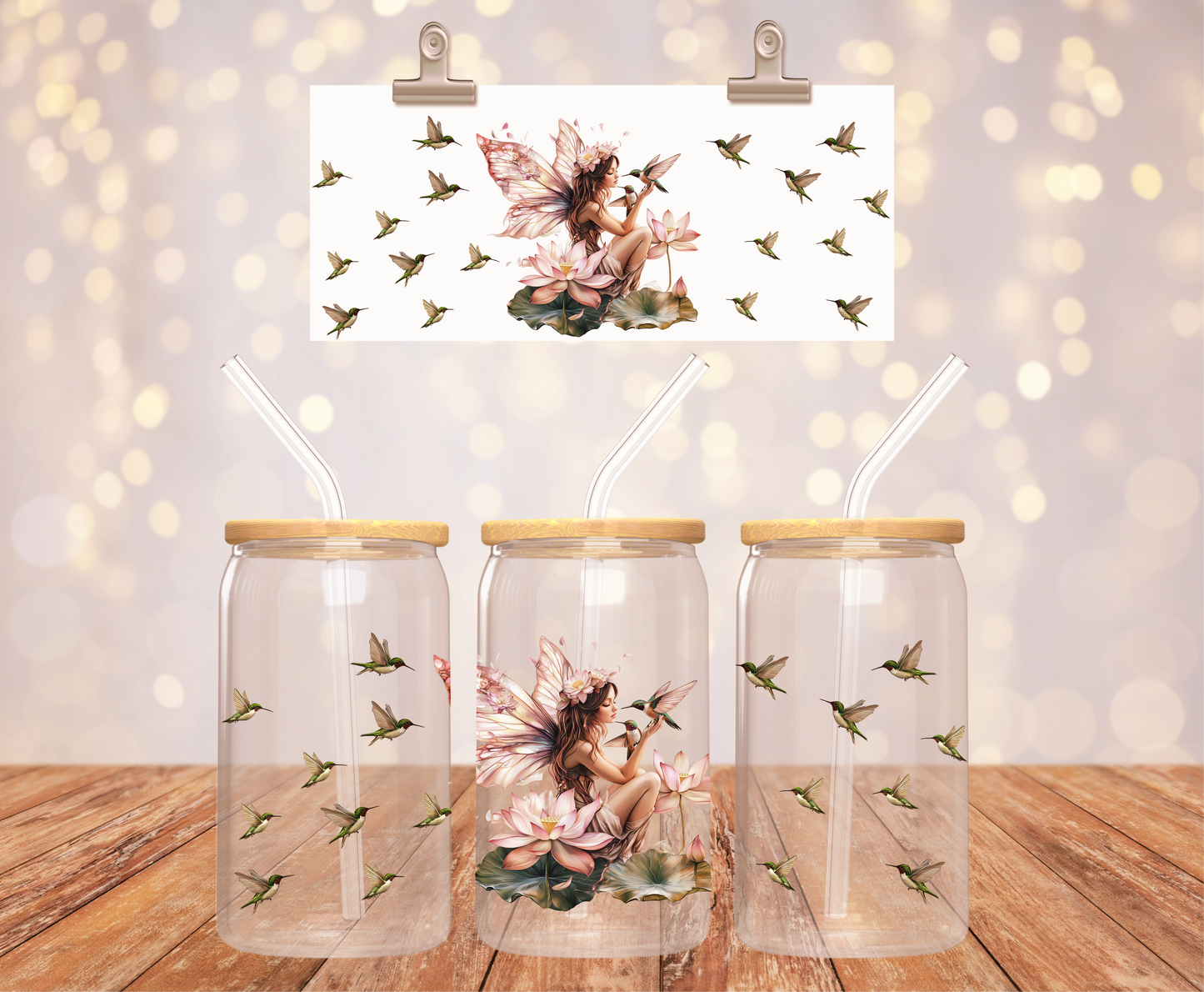 Fairy on a Lotus Sticker