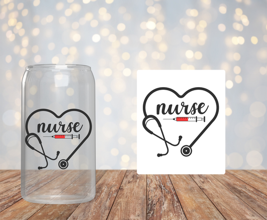 Nurse Heart Sticker