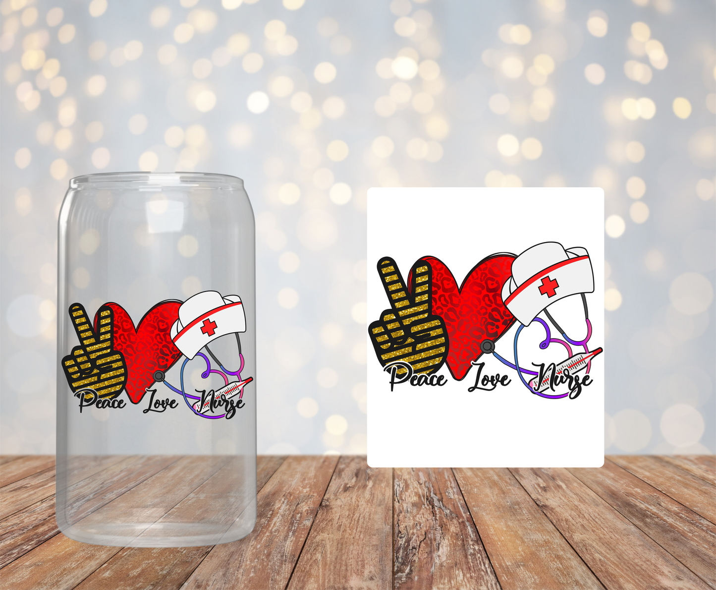 Love, Peace, Nurse Sticker