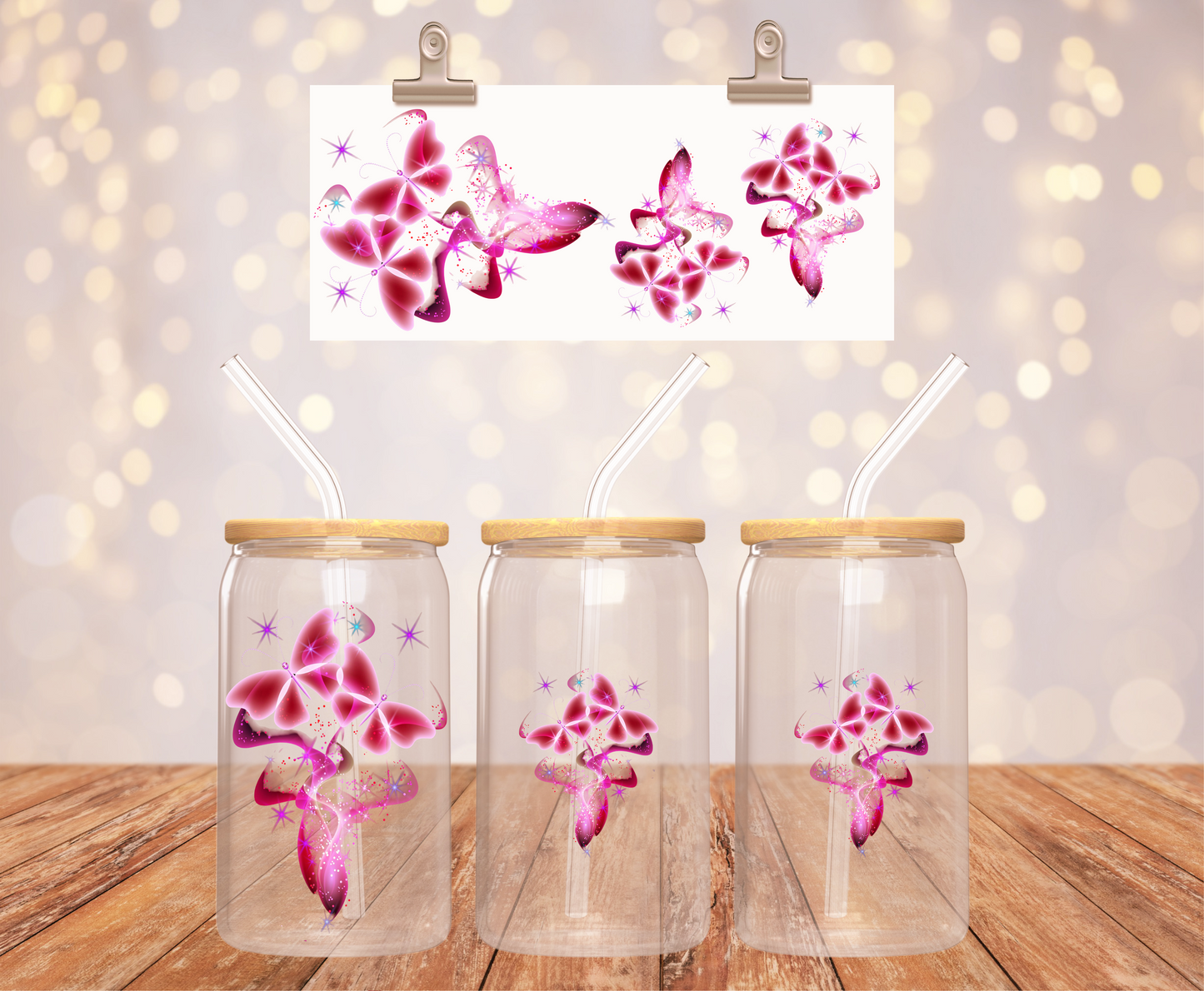 Pink Butterflies Sticker