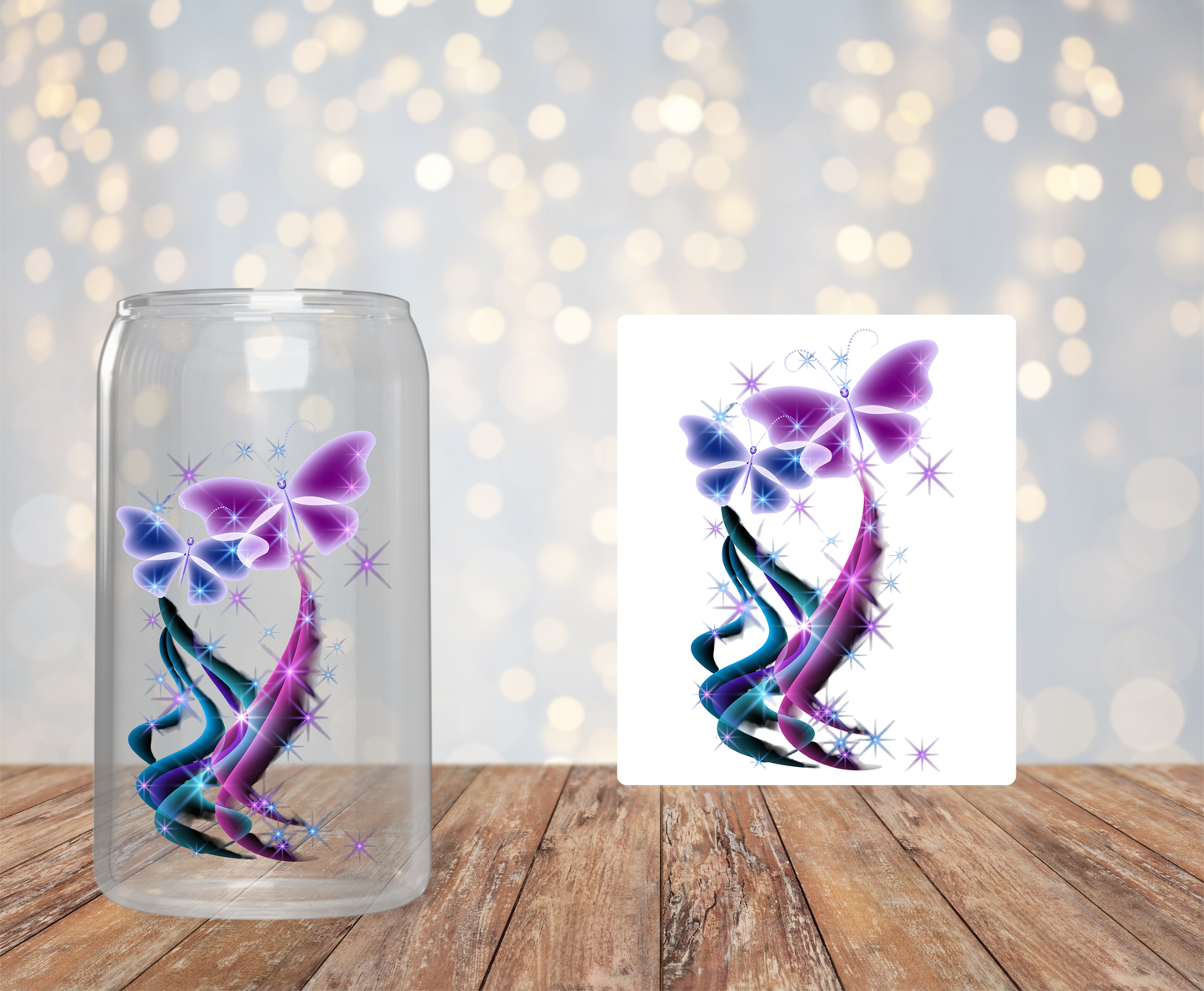 Purple Butterflies Sticker