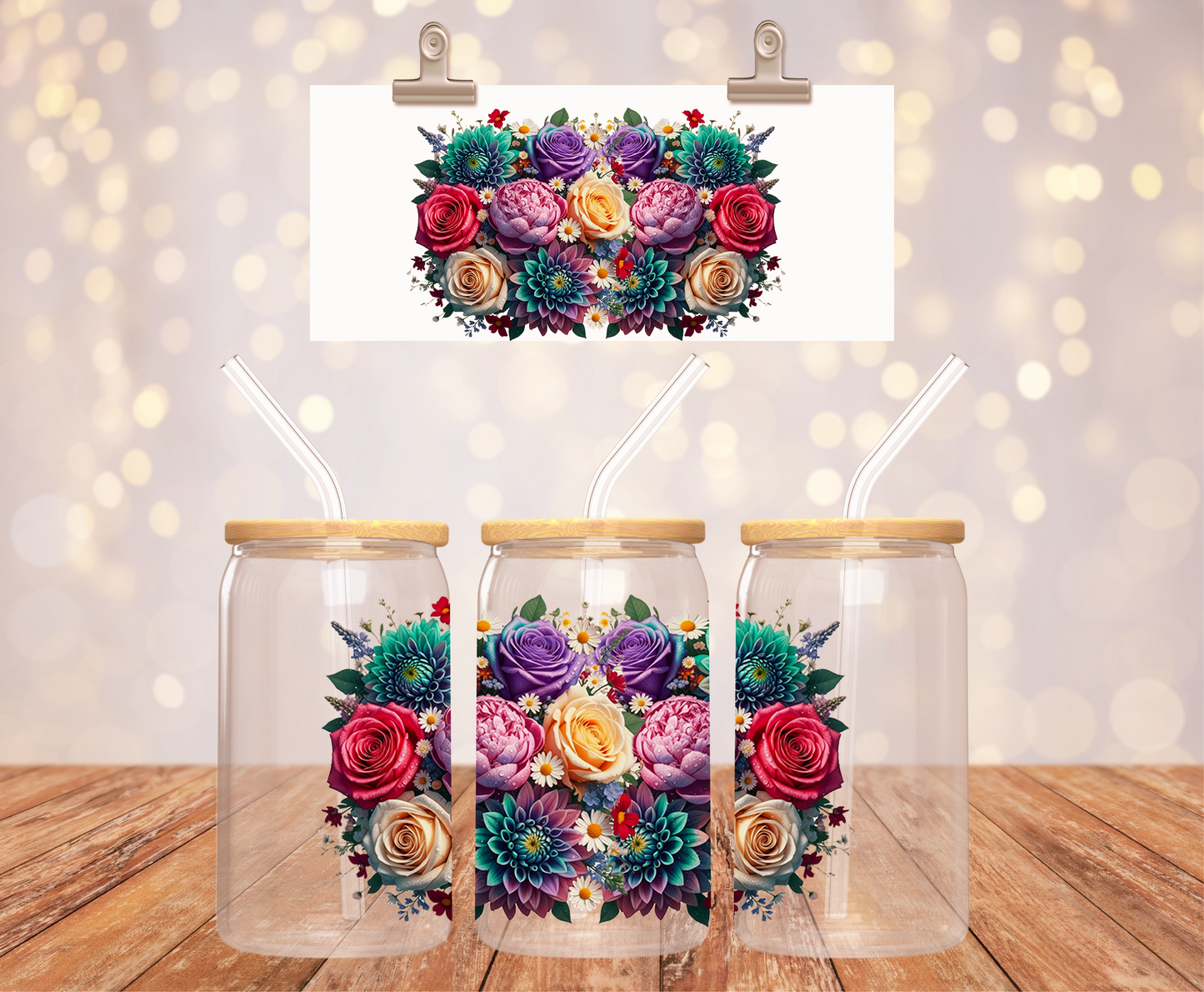 Purple Roses Sticker