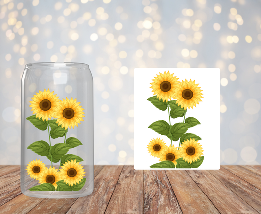 Two Sunflowers Sticker