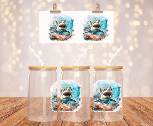 Shark Watercolors Sticker