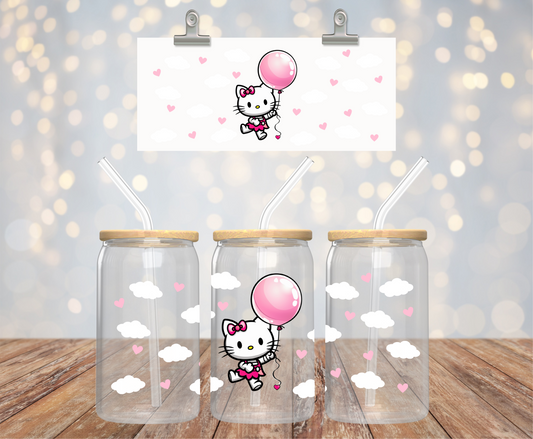 Hello PINK Balloon Sticker