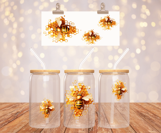 Bees with Honey Sticker