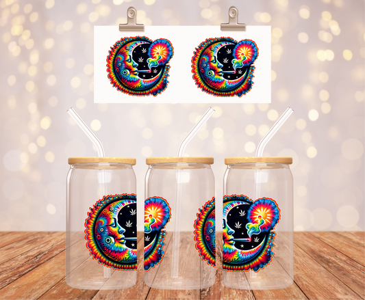 Groovy Moon Sticker