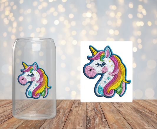 Unicorn in Stitches Sticker