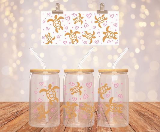 Golden Sea Turtles Sticker