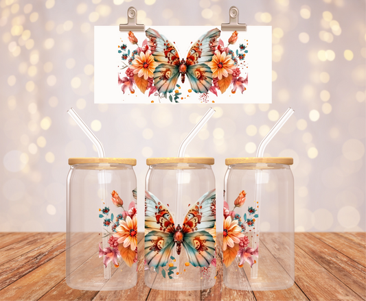 Antique Butterfly Sticker
