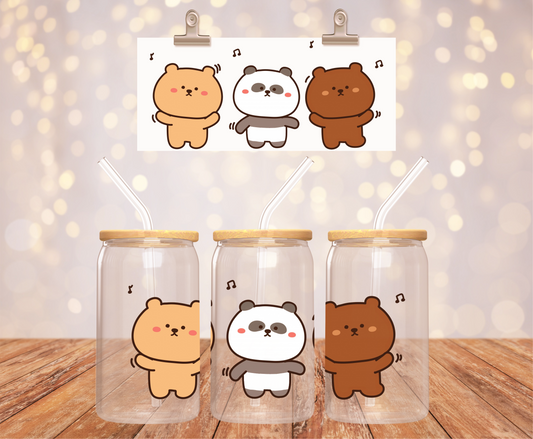 3 little Bears Sticker