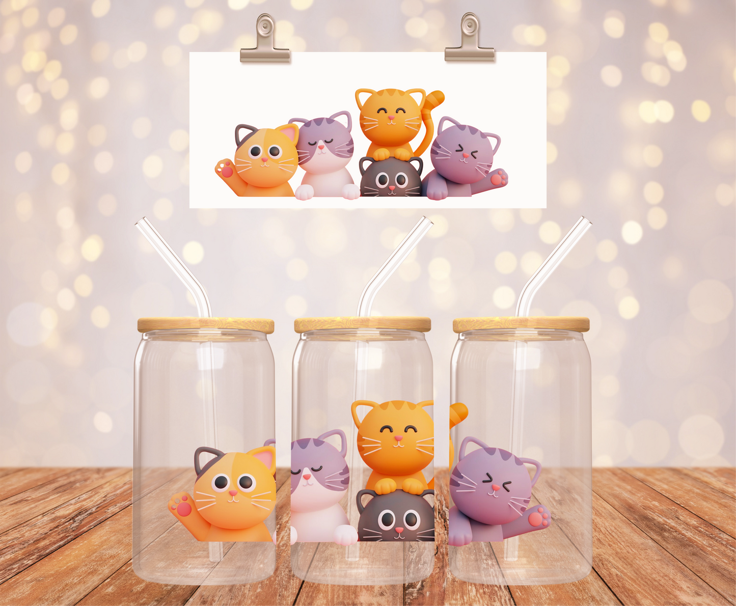 5 cute Kitty Sticker