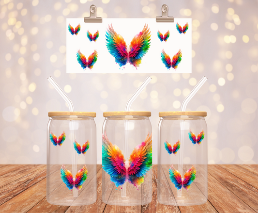 Watercolor Angel Wings Sticker